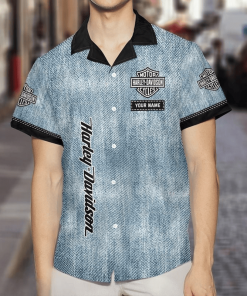 Harley Davidson Custom Name Hawaii Shirt Design 3D Full Printed Sizes S - 5XL NABG39