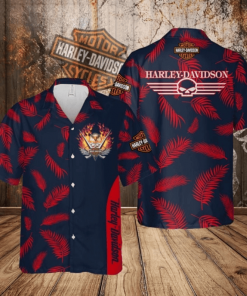 Harley Davidson Hawaii Shirt Design 3D Full Printed Sizes S - 5XL NABS216