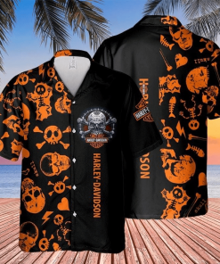 Harley Davidson Hawaii Shirt Design 3D Full Printed Sizes S - 5XL NABK339