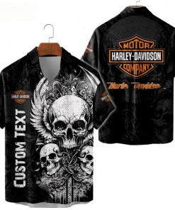 Harley Davidson Custom Name Hawaii Shirt Design 3D Full Printed Sizes S - 5XL NAMA251A