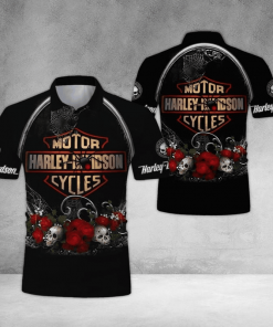 Harley Davidson Polo Design 3D Full Printed Sizes S - 5XL NAQA551S