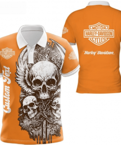 Harley Davidson Custom Name Polo Design 3D Full Printed Sizes S - 5XL NAMA246F
