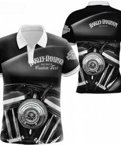 Harley Davidson Custom Name Polo Design 3D Full Printed Sizes S - 5XL NAMA250F