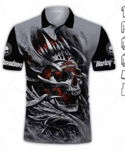 Harley Davidson Polo Design 3D Full Printed Sizes S - 5XL NAKA04S