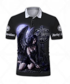 Harley Davidson Polo Design 3D Full Printed Sizes S - 5XL TLEA215B
