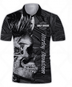 Harley Davidson Polo Design 3D Full Printed Sizes S - 5XL NAKA11S