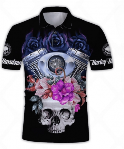 Harley Davidson Polo Design 3D Full Printed Sizes S - 5XL TLEA211B