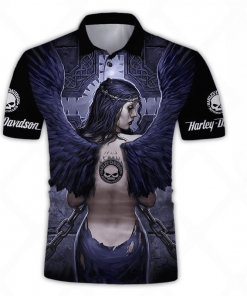 Harley Davidson Polo Design 3D Full Printed Sizes S - 5XL TLEA214B