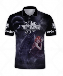Harley Davidson Polo Design 3D Full Printed Sizes S - 5XL NAKA09S