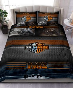 Harley Davidson Bedding Set Cover Design 3D - NAXA203