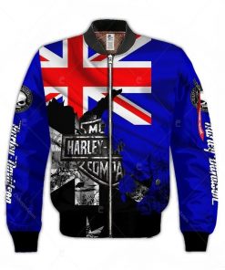 Harley Davidson Bomber Jacket Design 3D Full Printed NAKA07R