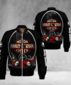 Harley Davidson Bomber Jacket Design 3D Full Printed NAQA551D