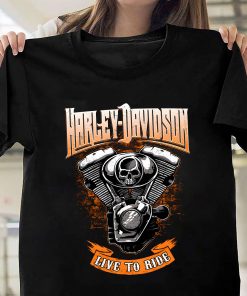 Harley Davidsion Live To Ride T-shirt Design 2D Full Printed Sizes S - 5XL - NMAR115
