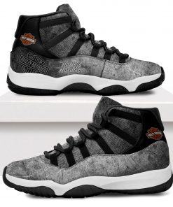 Harley Davidson Motorcycle Black Air Jordan 11- NAQA564