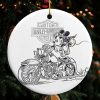 Harley Davidson Motorcycle Ceramic Round Ornament NABE341