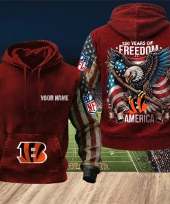 NFL Cincinnati Bengals America 250th Anniversary Patriotic Hoodie