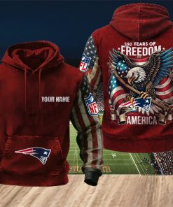 NFL New England Patriots America 250th Anniversary Patriotic Hoodie