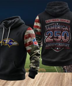 NFL Baltimore Ravens America 250th Anniversary Patriotic Hoodie