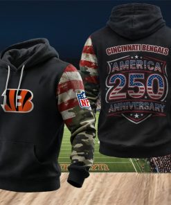 NFL Cincinnati Bengals America 250th Anniversary Patriotic Hoodie
