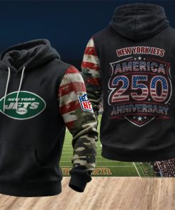 NFL New York Jets America 250th Anniversary Patriotic Hoodie