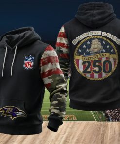 NFL Baltimore Ravens Freedom Fleet 250th Anniversary Hoodie