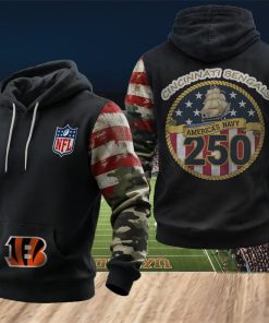 NFL Cincinnati Bengals Freedom Fleet 250th Anniversary Hoodie
