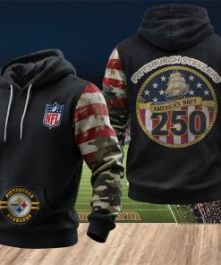 NFL Pittsburgh Steelers Freedom Fleet 250th Anniversary Hoodie