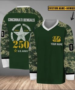NFL Cincinnati Bengals U.S. Army 250th Anniversary Custom Name & Number Jersey