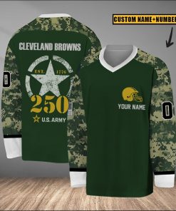 NFL Cleveland Browns U.S. Army 250th Anniversary Custom Name & Number Jersey
