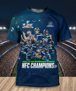NFL Seattle Seahawks NFC Champions Super Bowl Team Graphic Unisex T-Shirt