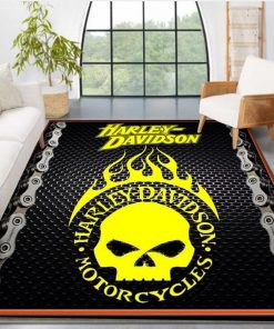 Harley Davidson Motorcycle Rug Home Floor Decor NABT302