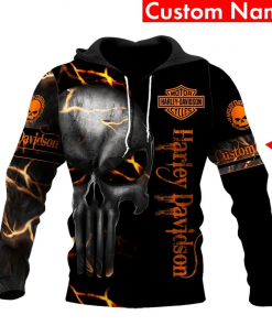 Harley Davidson Custom Name Hoodie Design 3D Full Printed Sizes S - 5XL - NABI292