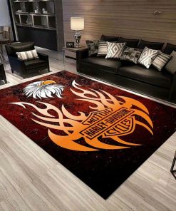 Harley Davidson Motorcycle Rug Home Floor Decor NABT277