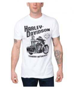 Harley Davidson Motorcycle Legendary T-Shirt Design 2D Full Printed Sizes S - 5XL - NABI250