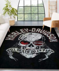 Harley Davidson Motorcycle Rug Home Floor Decor NABT304