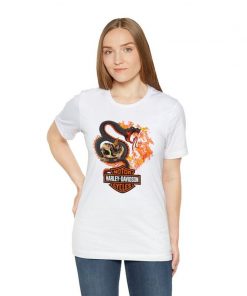 Harley Davidson Snake and Fire T-Shirt Design 2D Full Printed Sizes S - 5XL - NABI206
