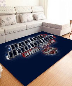Harley Davidson Motorcycle Ride Free Rug Home Floor Decor NABI259