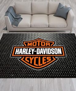 Harley Davidson Motorcycle Rug Home Floor Decor NABU239