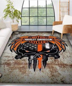 Harley Davidson Motorcycle Rug Home Floor Decor NABT315