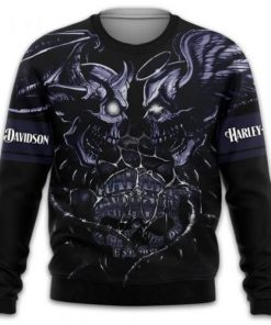 Harley Davidson Sweatshirt Design 3D Full Printed Sizes S - 5XL Perfect Gift- NABG358G