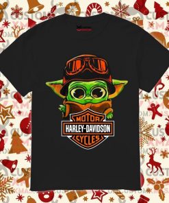 Harley Davidson Baby Yoda T-Shirt Design 2D Full Printed Sizes S - 5XL - NABU296