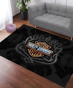 Harley Davidson Motorcycle Rug Home Floor Decor NABI265