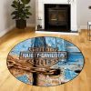 Harley Davidson Motorcycle Round Rug NABU244S