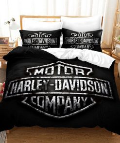 Harley Davidson Bedding Set Cover Design 3D - NABU257