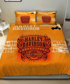 Harley Davidson Bedding Set Cover Design 3D Perfect Gift- NAAB200