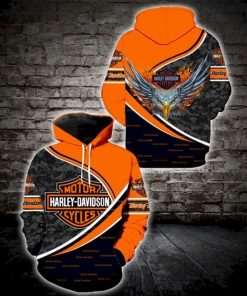 Harley Davidson Hoodie Design 3D Full Printed Sizes S - 5XL Perfect Gift- NAOA266