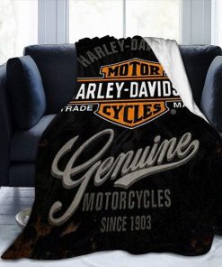 Harley Davidson Motorcycle Blanket Perfect Gift NAAR585