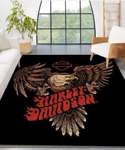 Harley Davidson Motorcycle Rug Home Floor Decor NABT257