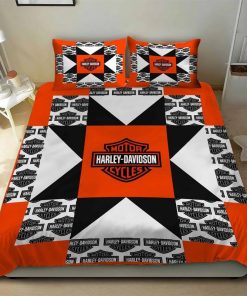 Harley Davidson Bedding Set Cover Design 3D Perfect Gift - NAL701