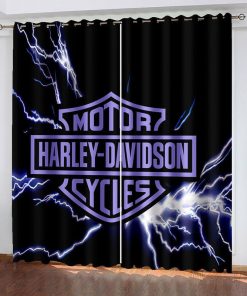 Harley Davidson Curtain Design 3D Full Printed Perfect Gift NABB393